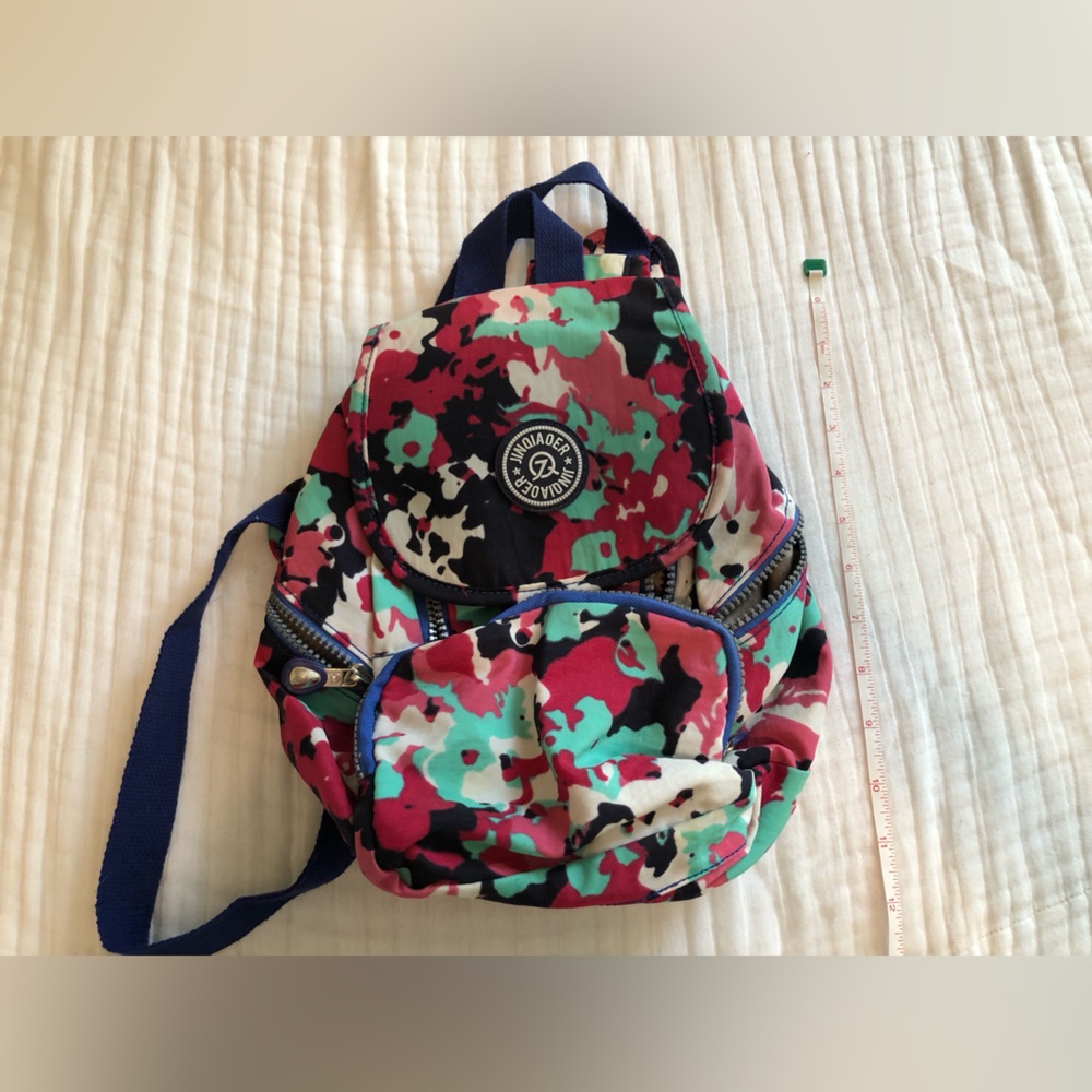 Multicolored Mini Purse Backpack with Pockets